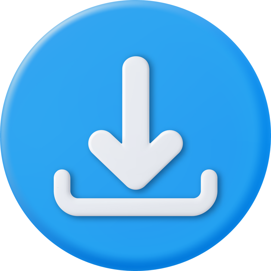 3d download icon